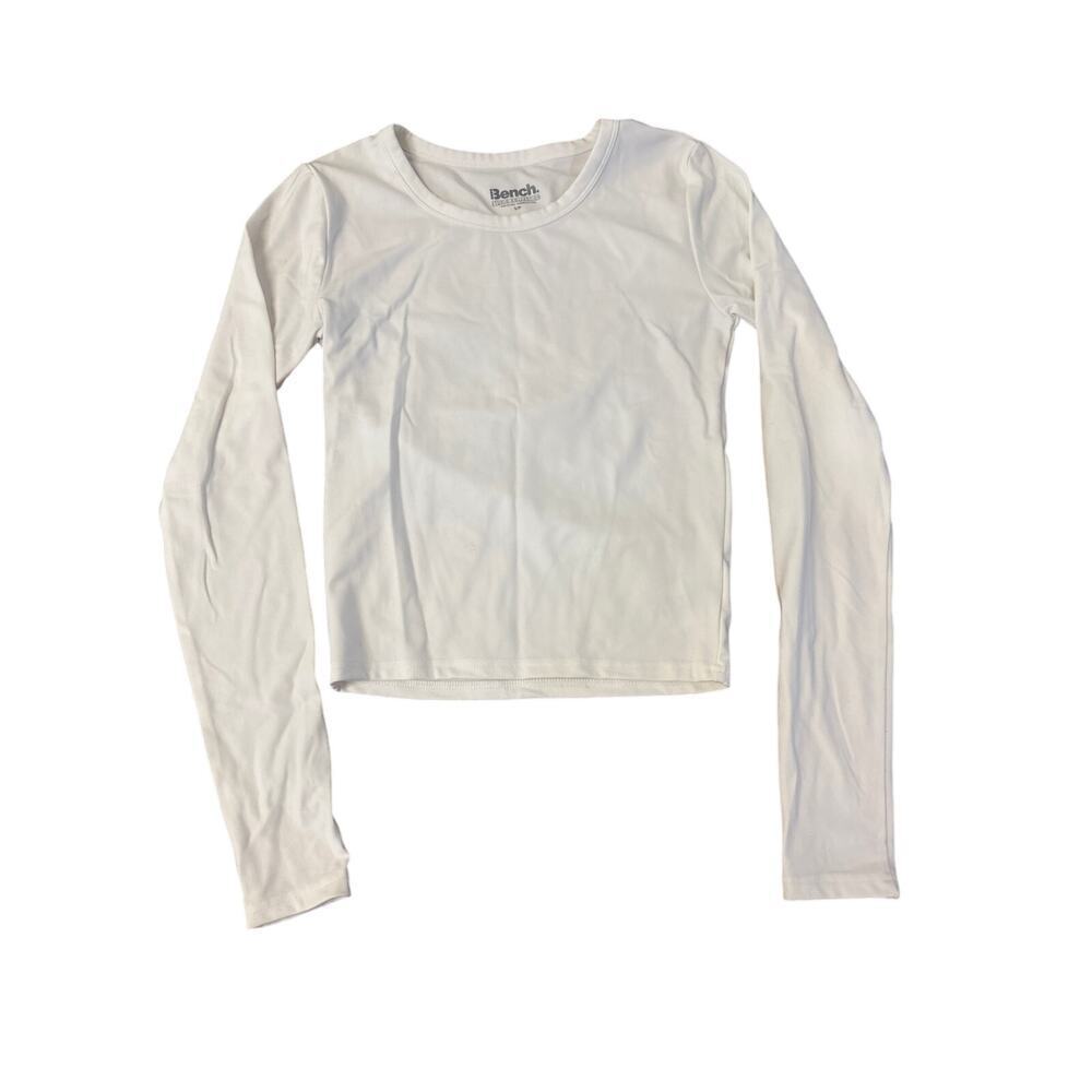 Bench Long Sleeve White Top Women’s Small. Great layering piece